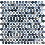 Penny Vanguard Grey Glass Gloss Mosaic