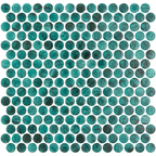 Penny Vanguard Emerald Glass Structured Gloss Mosaic