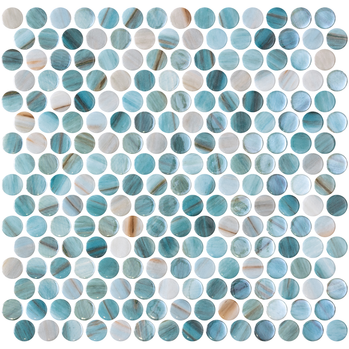 Penny Vanguard Zaira Glass Structured Gloss Mosaic
