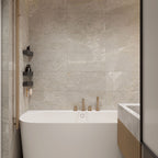 Greige Microtec Structured Extra Textured Tile - lifestyle view