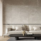 Greige Microtec Structured Extra Textured Tile - lifestyle view