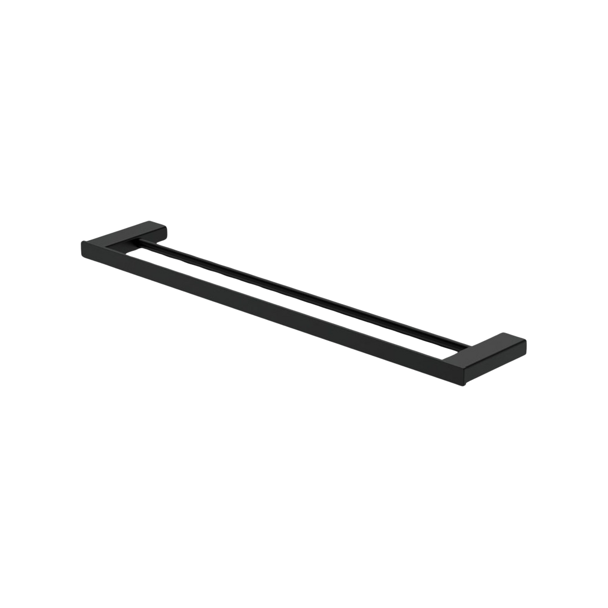 Double Towel Rail 610 Matte Black