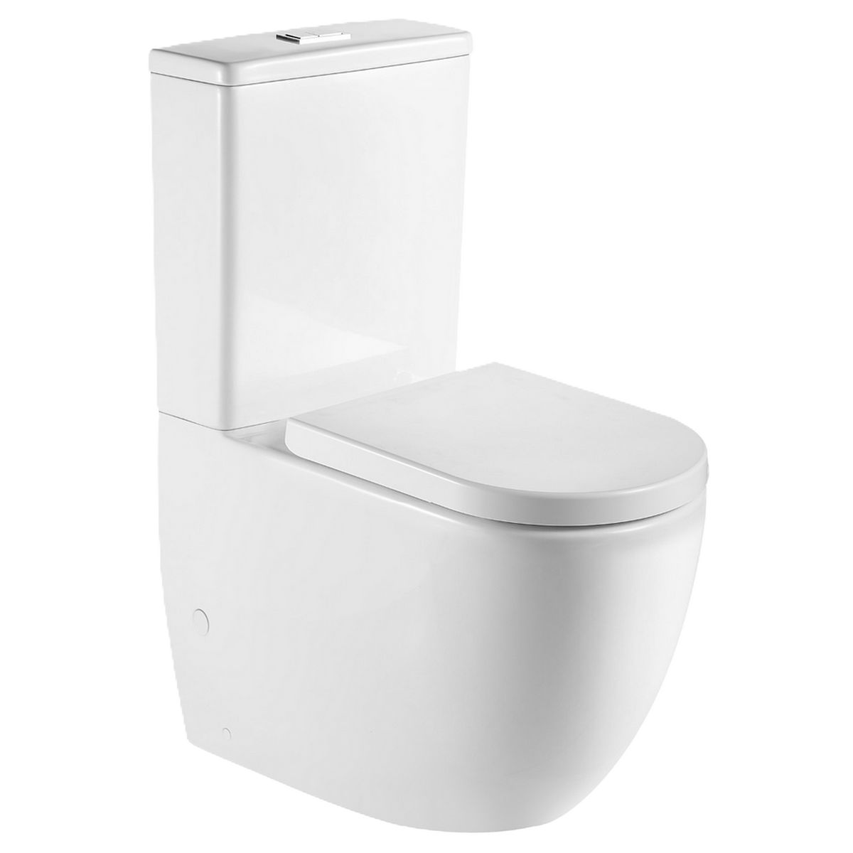 Back to Wall Rimless Tornado Toilet Suite S Trap 90-160 Gloss White