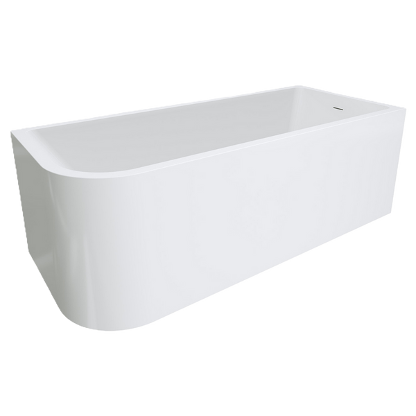 Corner Left Acrylic Bath 1700 Gloss White