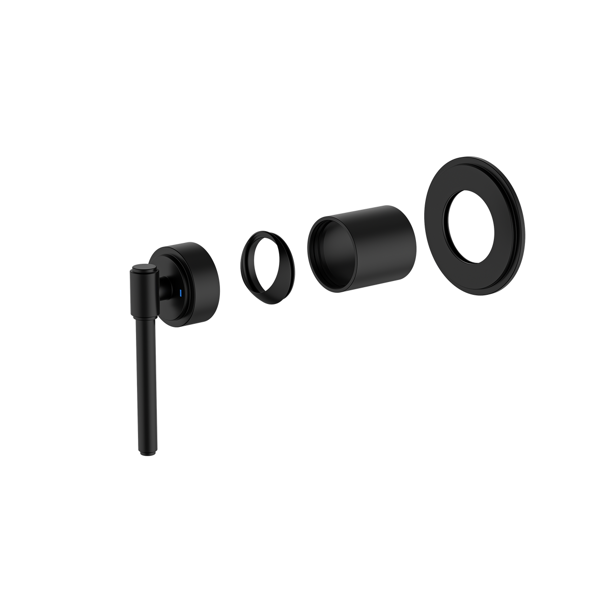 Shower Mixer Trim Kit Matte Black