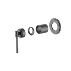 Shower Mixer Trim Kit Brushed Gun Metal
