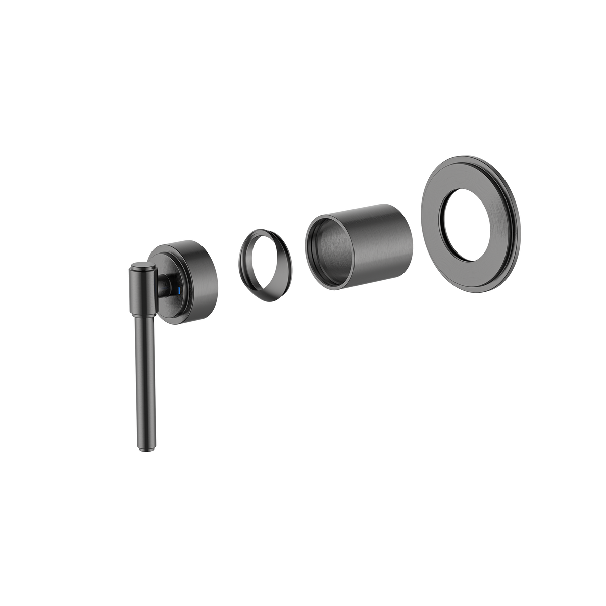 Shower Mixer Trim Kit Brushed Gun Metal