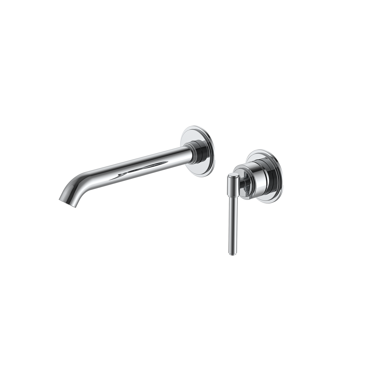 Wall Basin Mixer Set Trim Kit Chrome