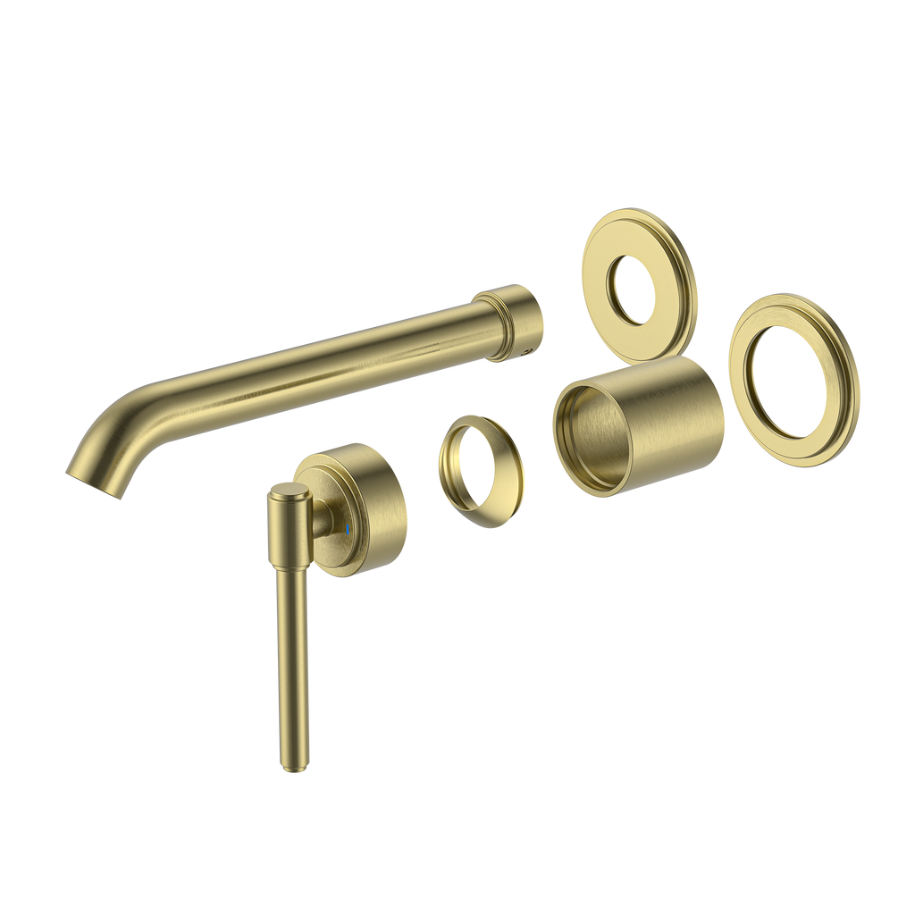 Wall Basin Mixer Set Trim Kit Brushed Gold