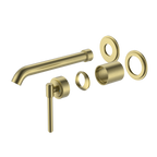 Wall Basin Mixer Set Trim Kit Brushed Gold