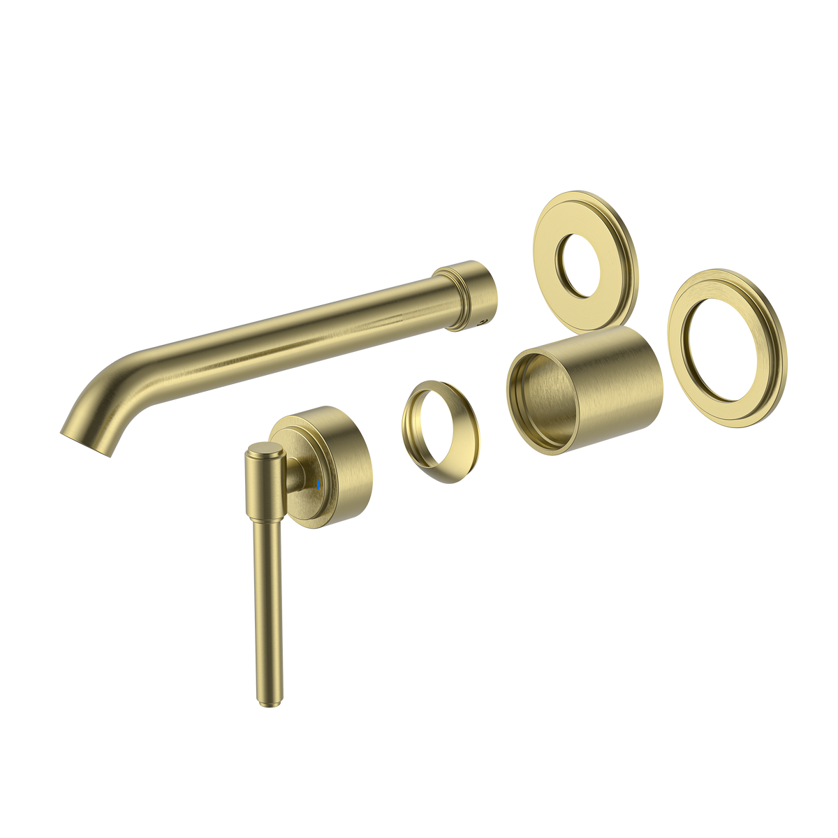 Wall Basin Mixer Set Trim Kit Brushed Gold