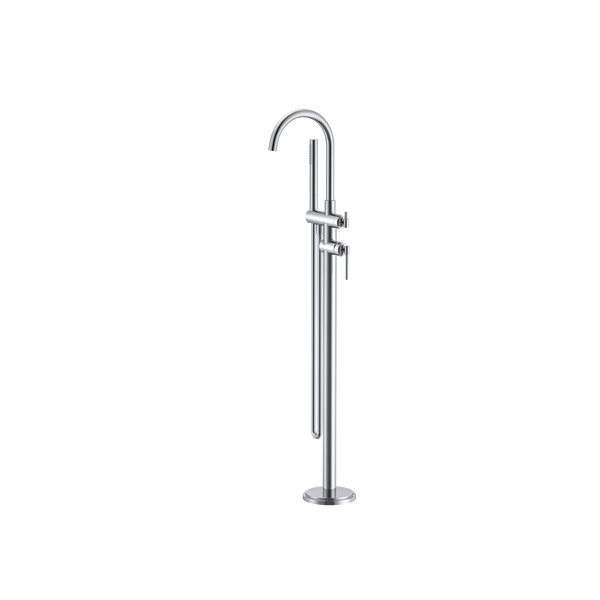 Floor Bath Mixer With Shower Chrome