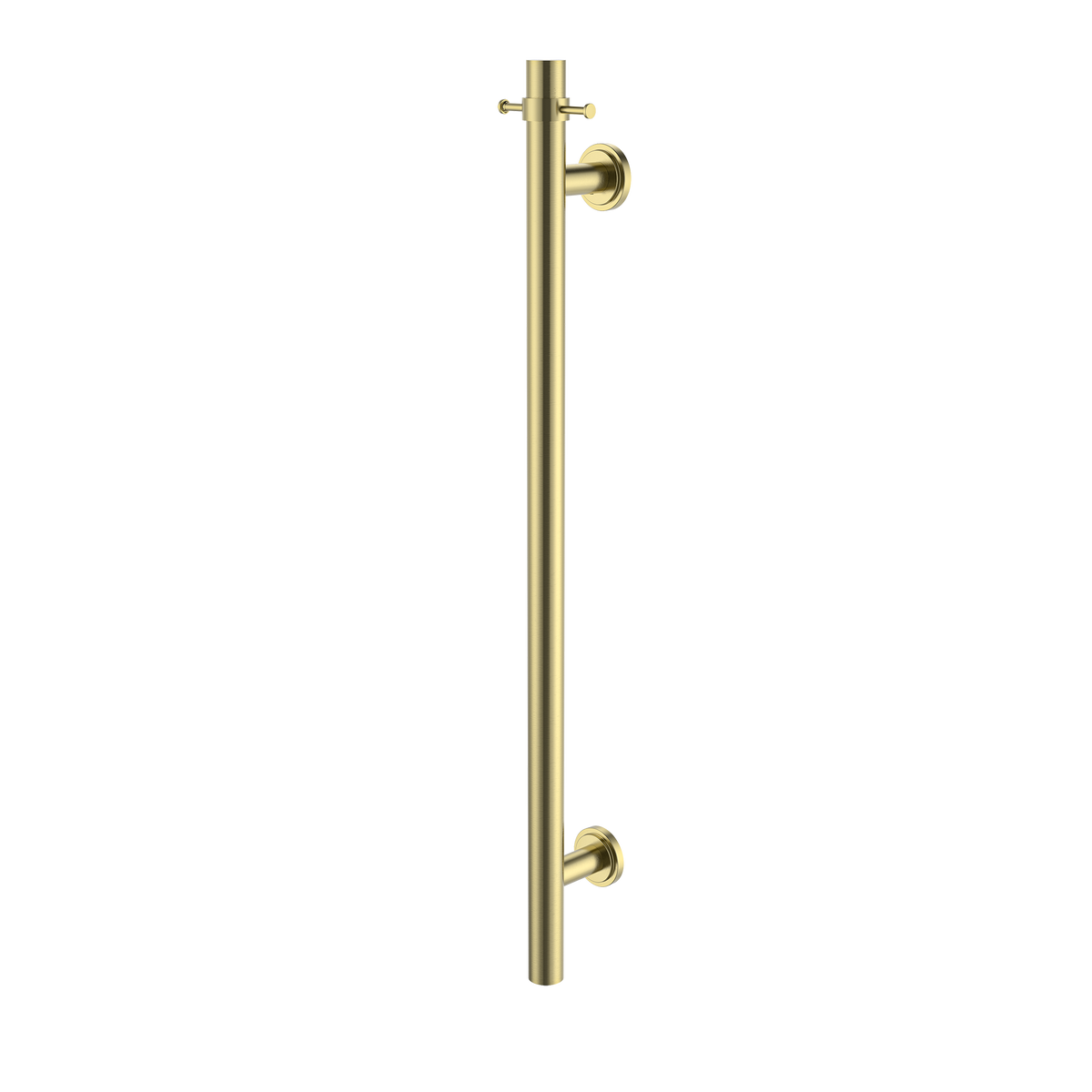 Vertical Heated Towel Rail Brushed Gold