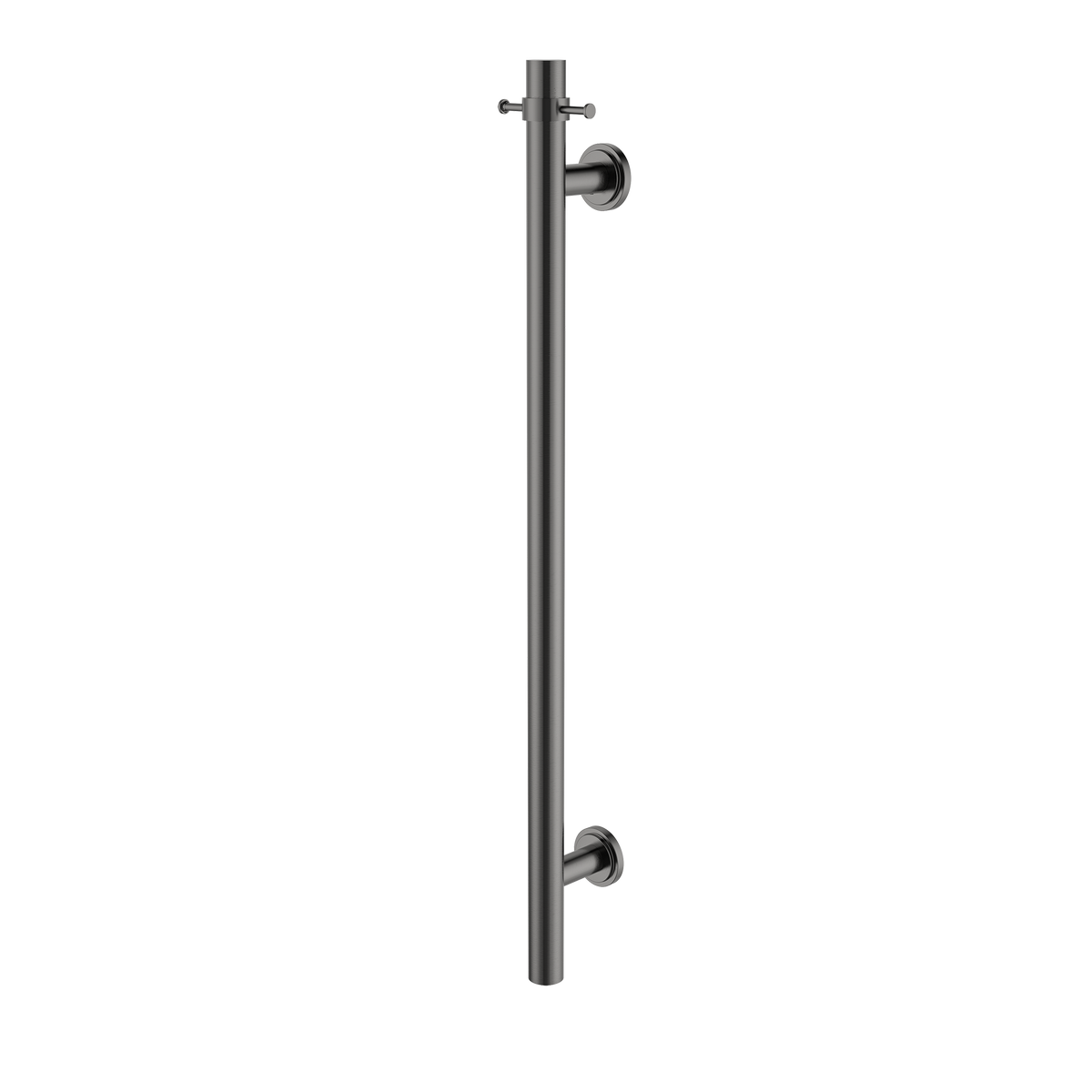 Vertical Heated Towel Rail Brushed Gun Metal