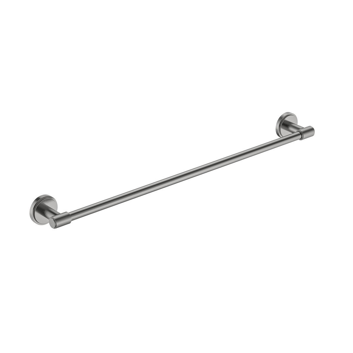 Single Towel Rail 600 Brushed Nickel
