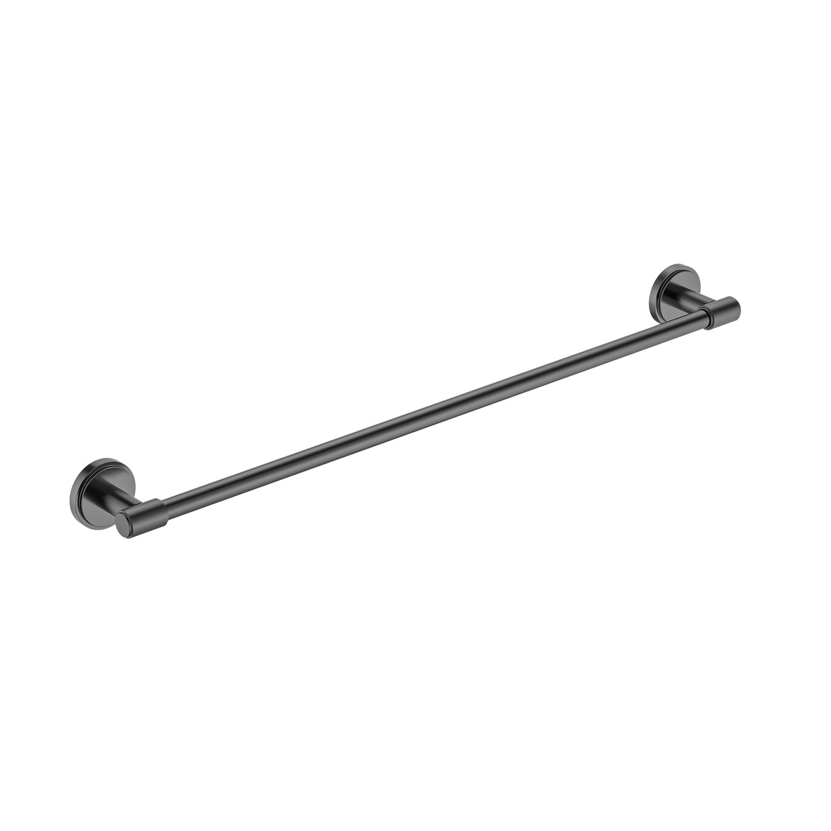 Single Towel Rail 600 Brushed Gun Metal