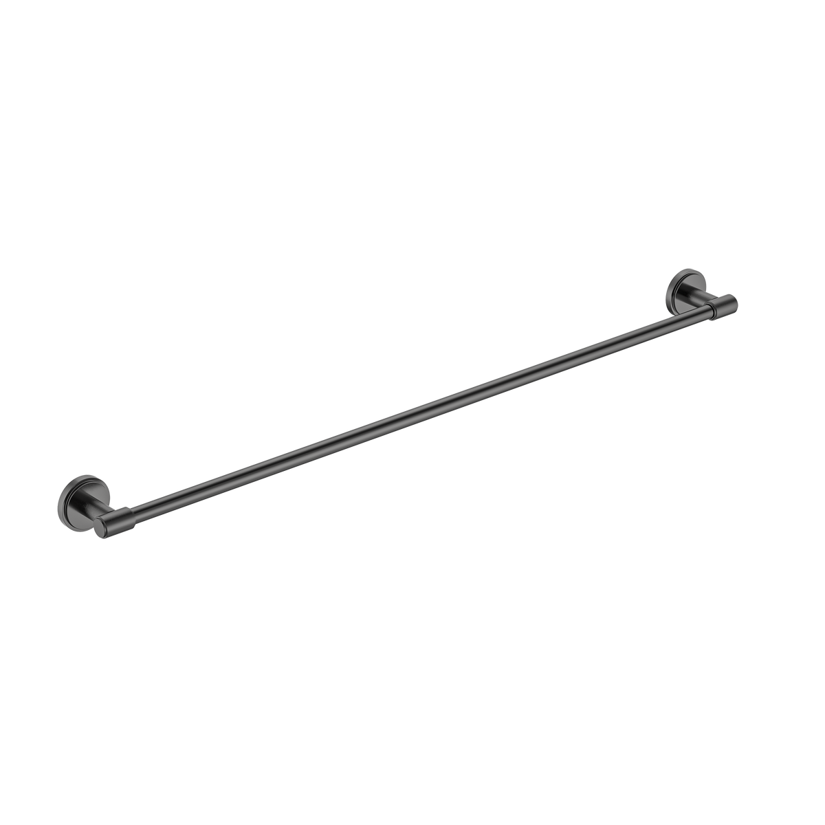 Single Towel Rail 800 Brushed Gun Metal