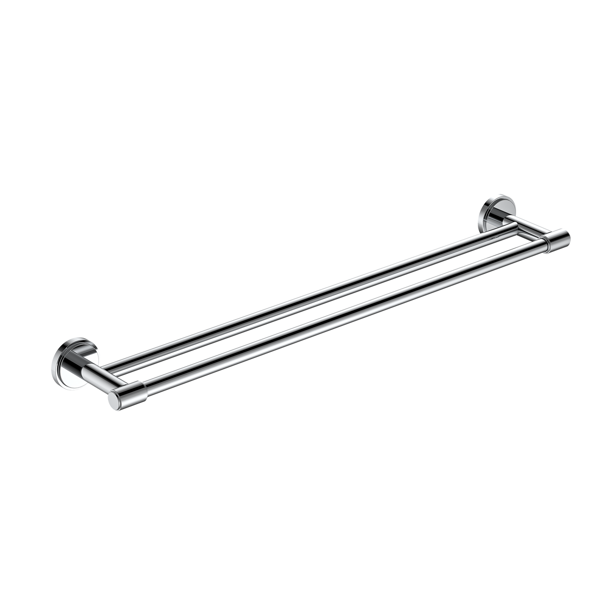 Double Towel Rail 600 Chrome