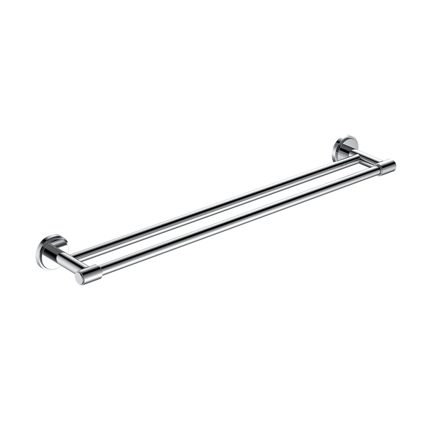 Double Towel Rail 600 Chrome
