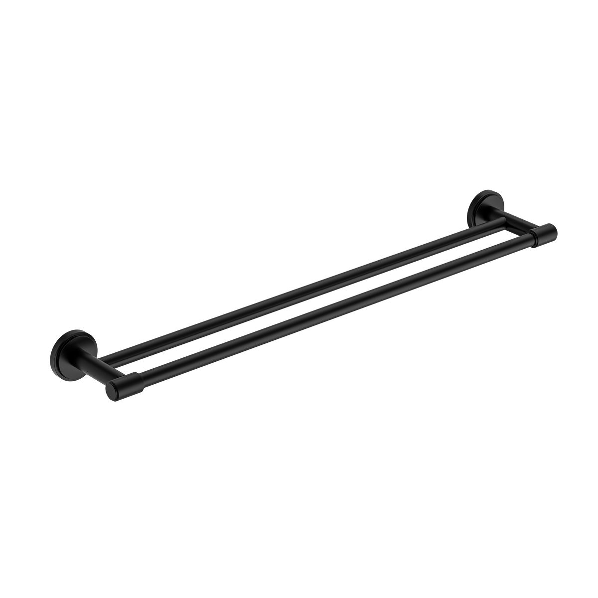 Double Towel Rail 600 Matte Black