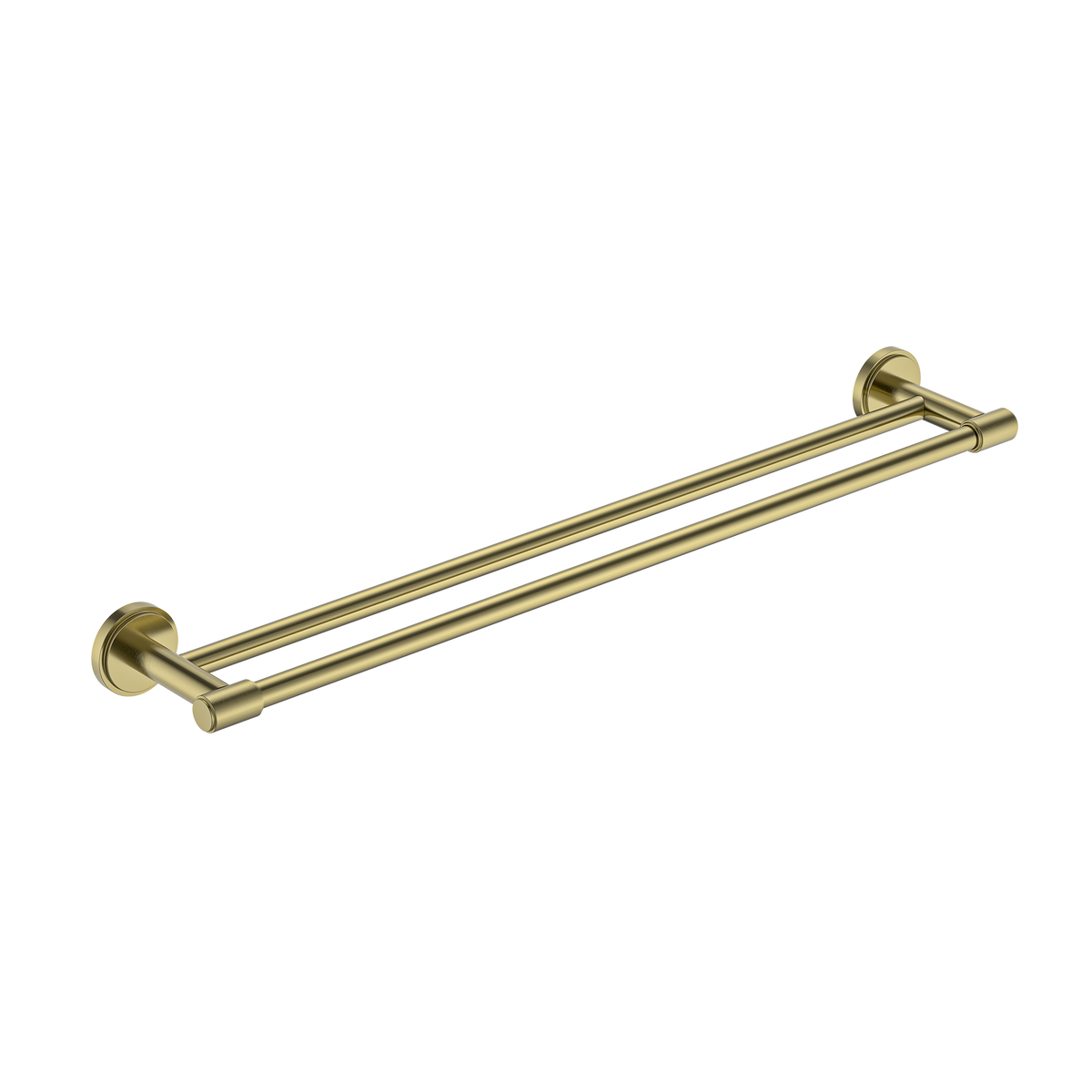Double Towel Rail 600 Brushed Gold