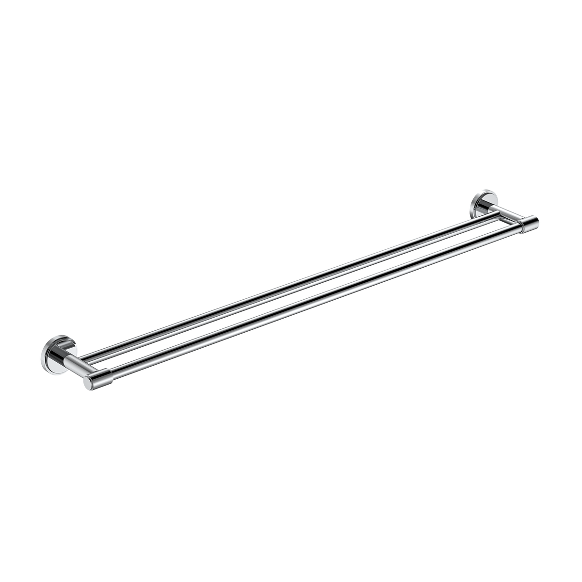 Double Towel Rail 800 Chrome