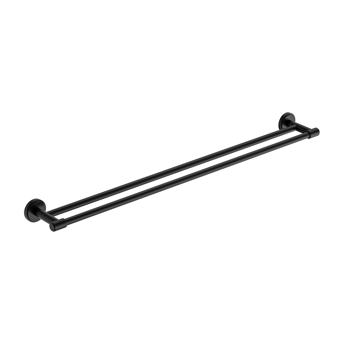 Double Towel Rail 800 Matte Black