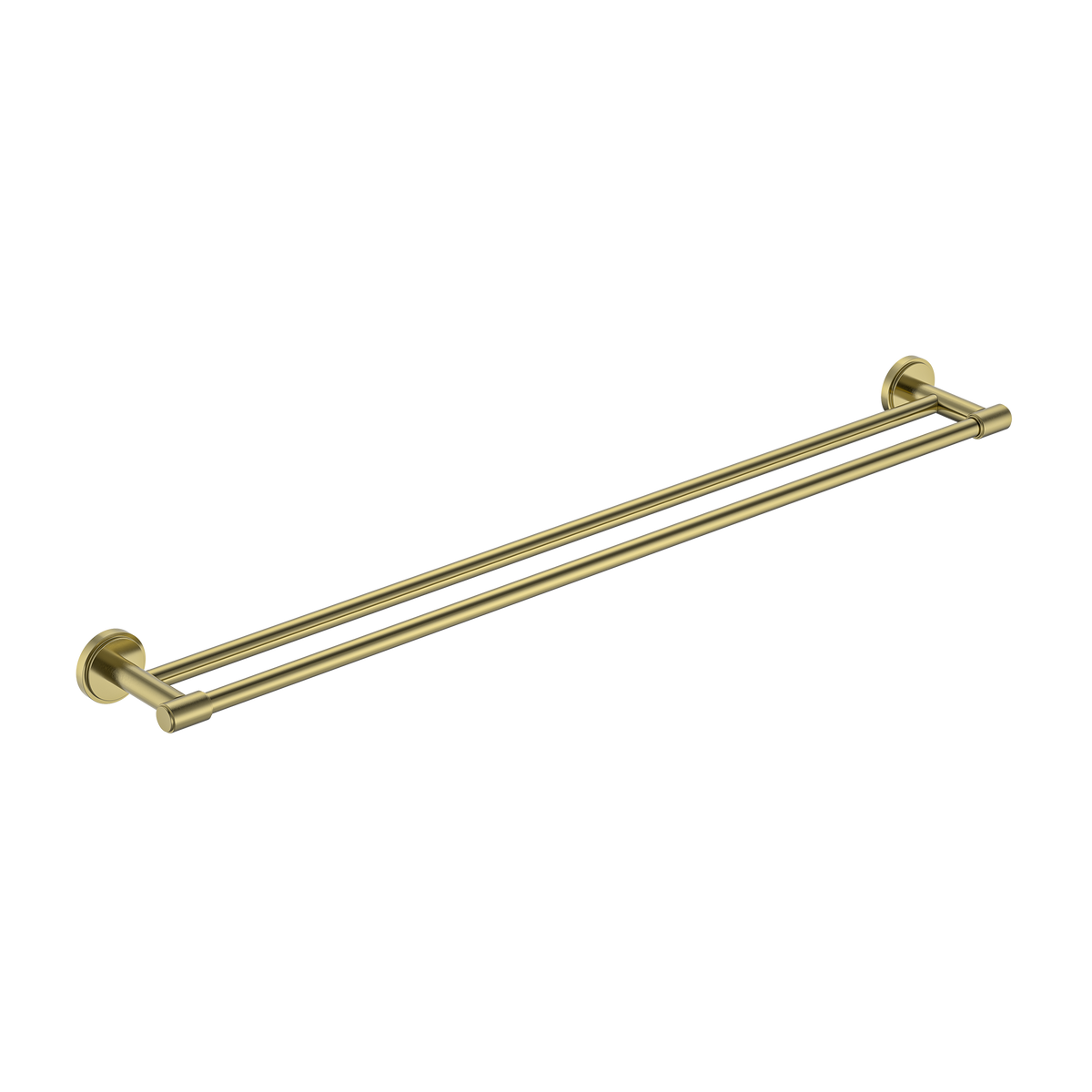 Double Towel Rail 800 Brushed Gold