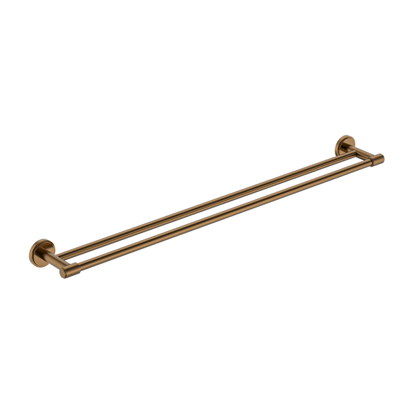 Double Towel Rail 800 Brushed Copper