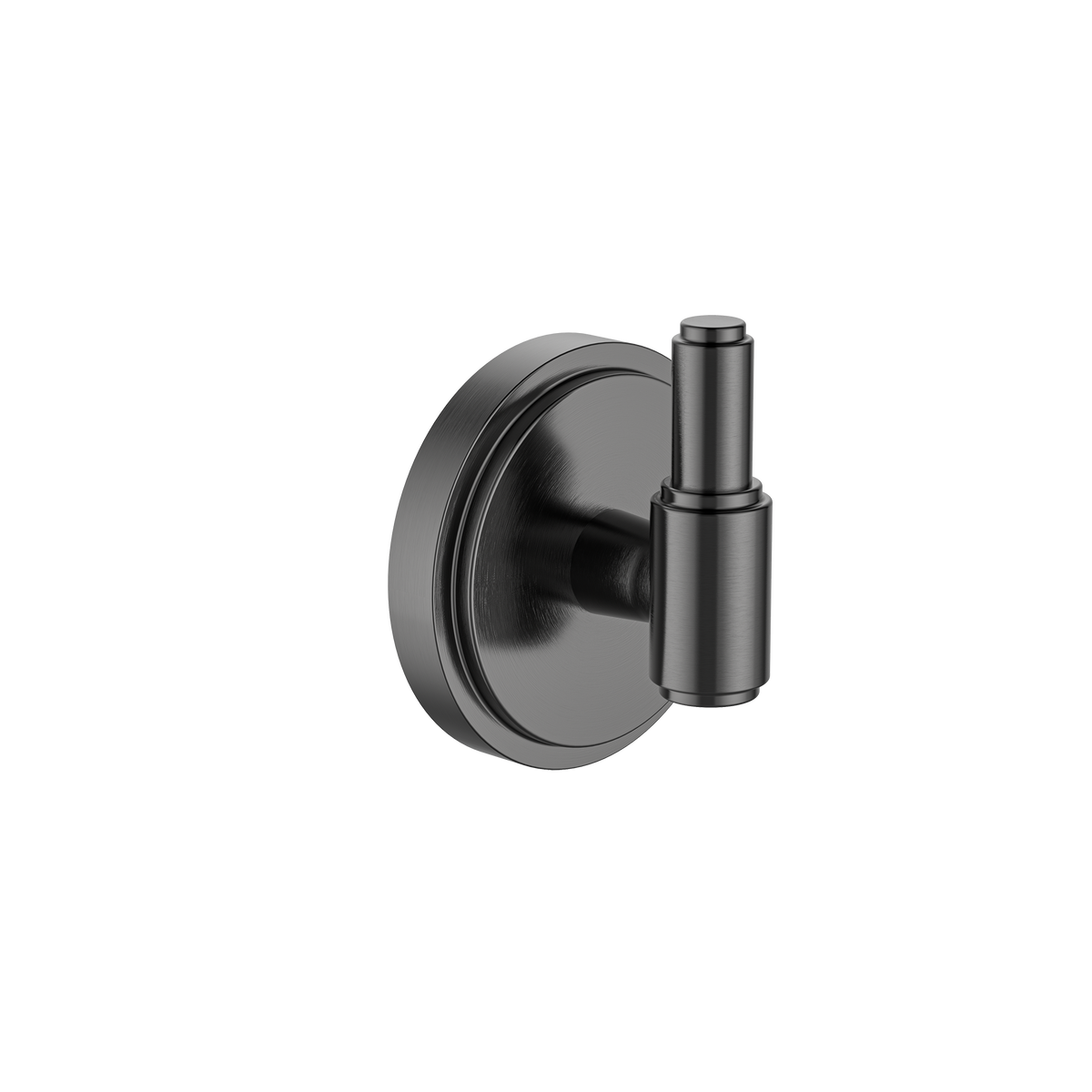 Single Robe Hook Brushed Gun Metal