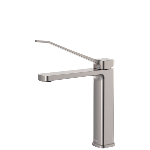 Fienza Care Medium Basin Mixer Brushed Nickel
