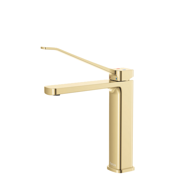 Fienza Care Medium Basin Mixer Urban Brass