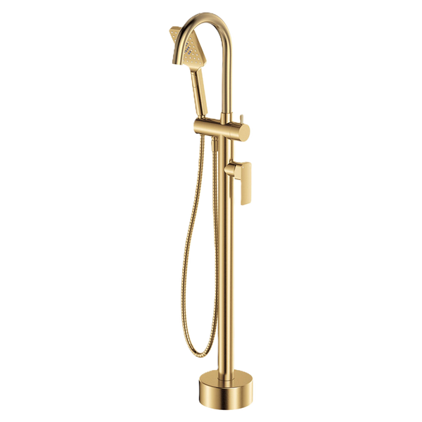 Floor Mounted Bath Mixer with Hand Shower Urban Brass