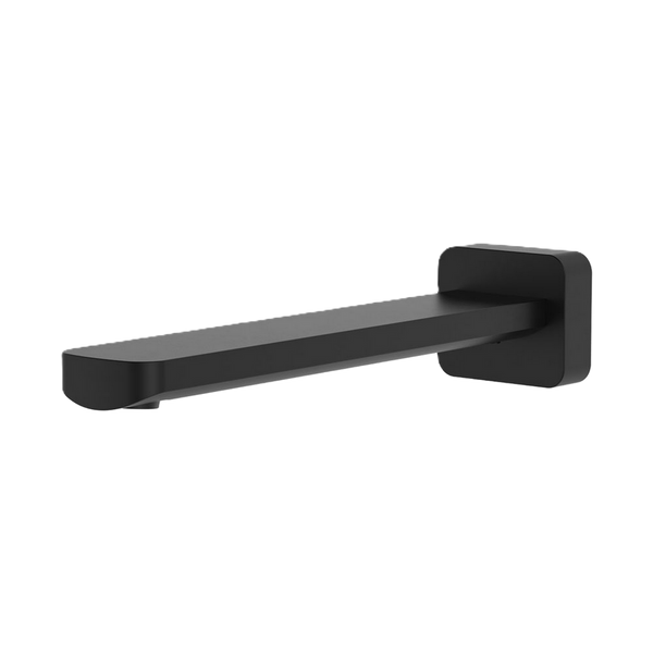 Wall Basin/Bath Outlet 220mm Matte Black