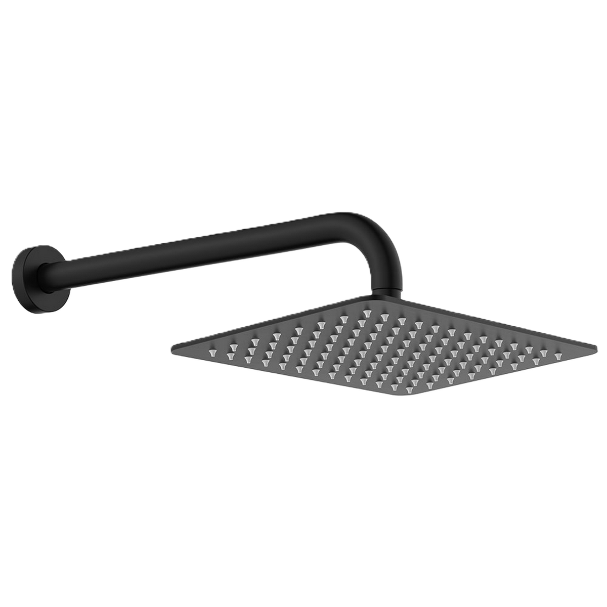 Shower Arm Set Matte Black