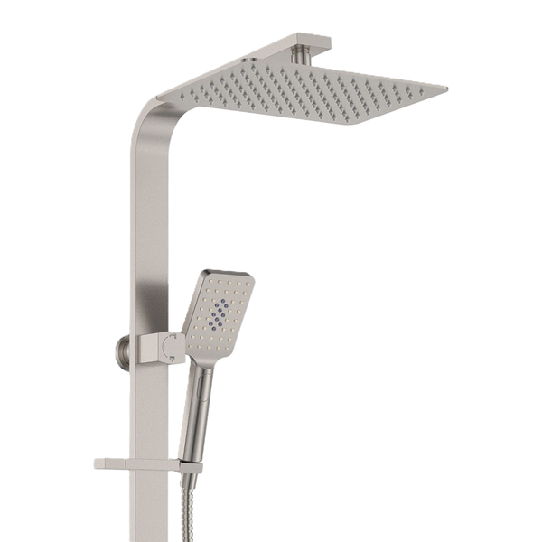 Deluxe Twin Shower Brushed Nickel