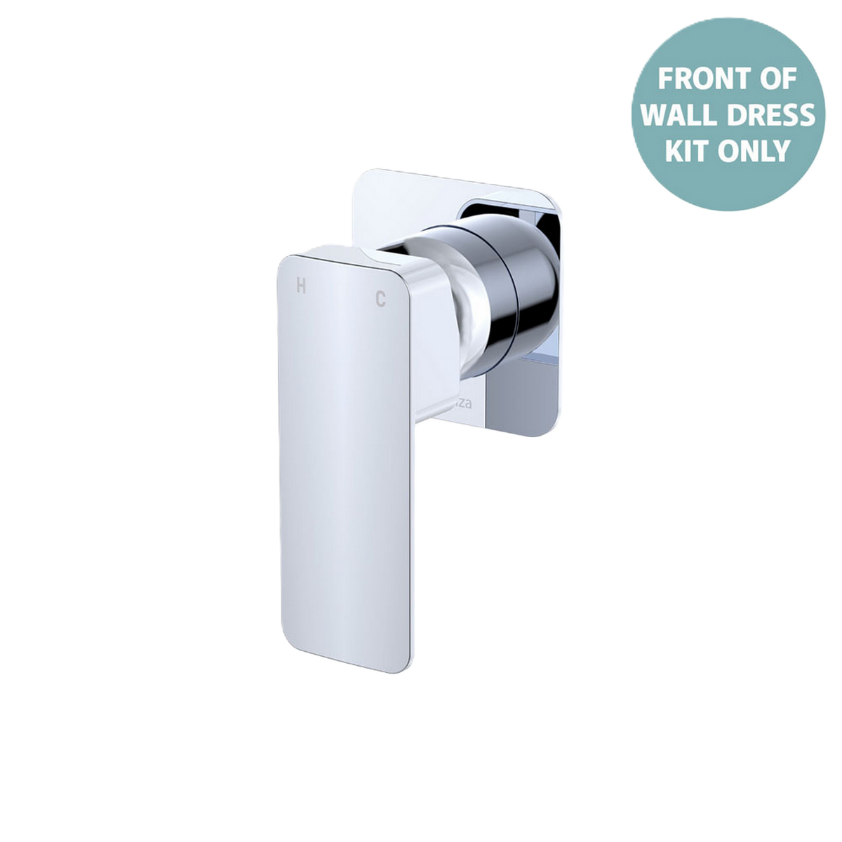 Wall Mixer Small Square Plate Trim Kit Chrome