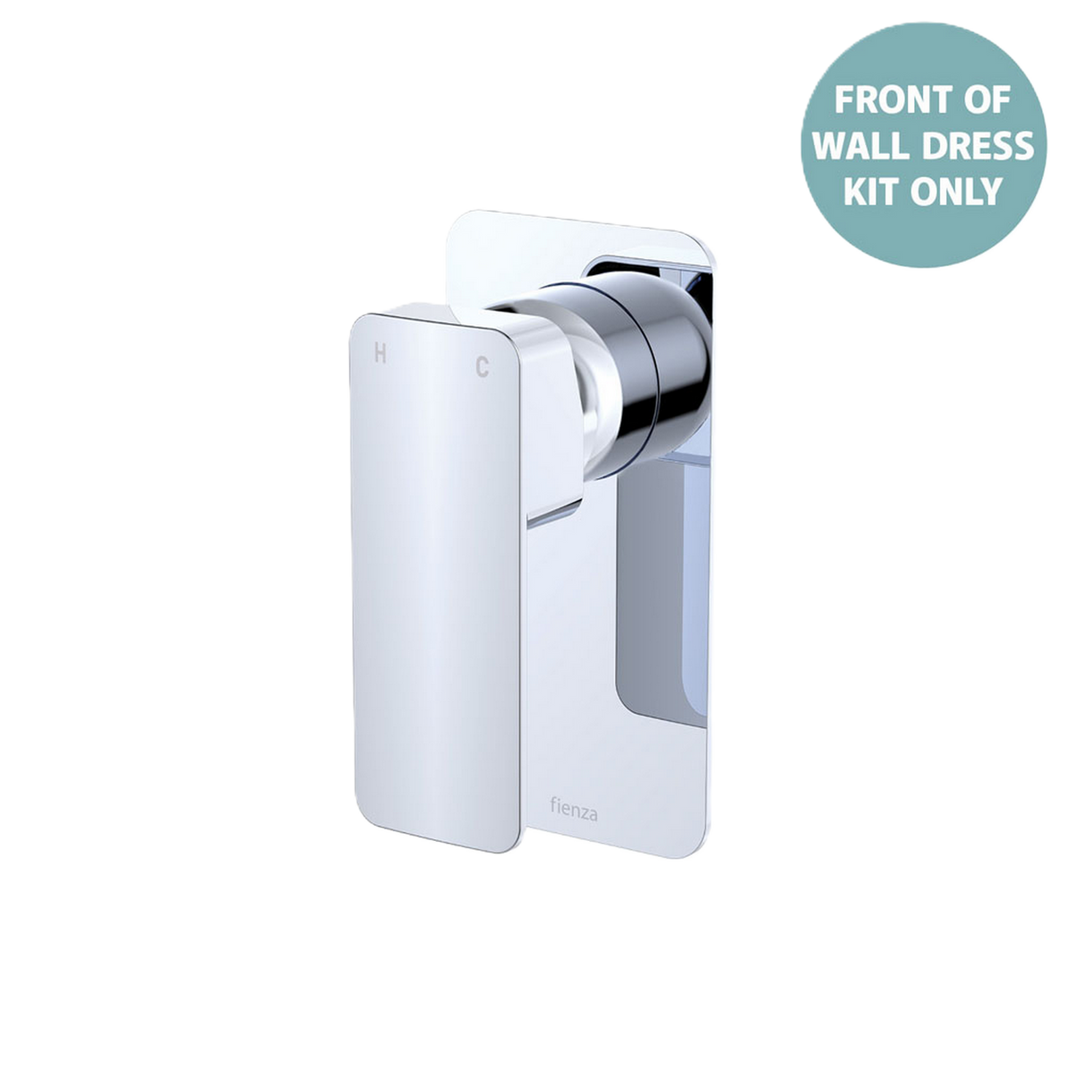 Wall Mixer Large Rectangular Plate Trim Kit Chrome