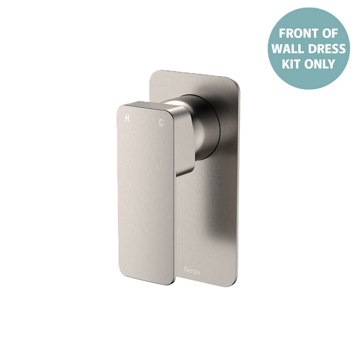Wall Mixer Large Rectangular Plate Trim Kit Brushed Nickel