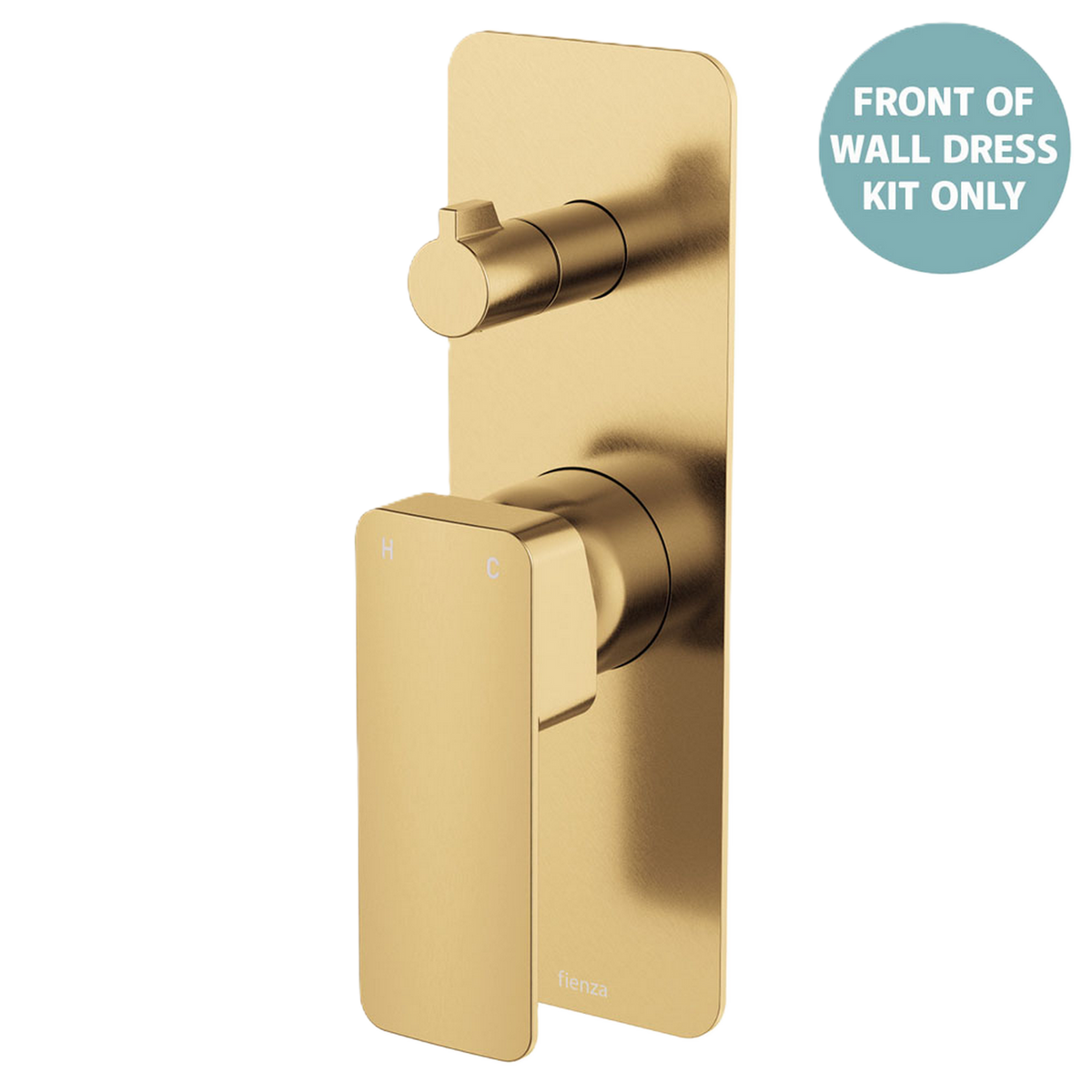 Wall Diverter Mixer Large Rectangular Plate Trim Kit Urban Brass