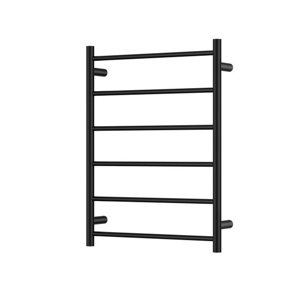 6 Bar Heated Towel Rail Matt Black