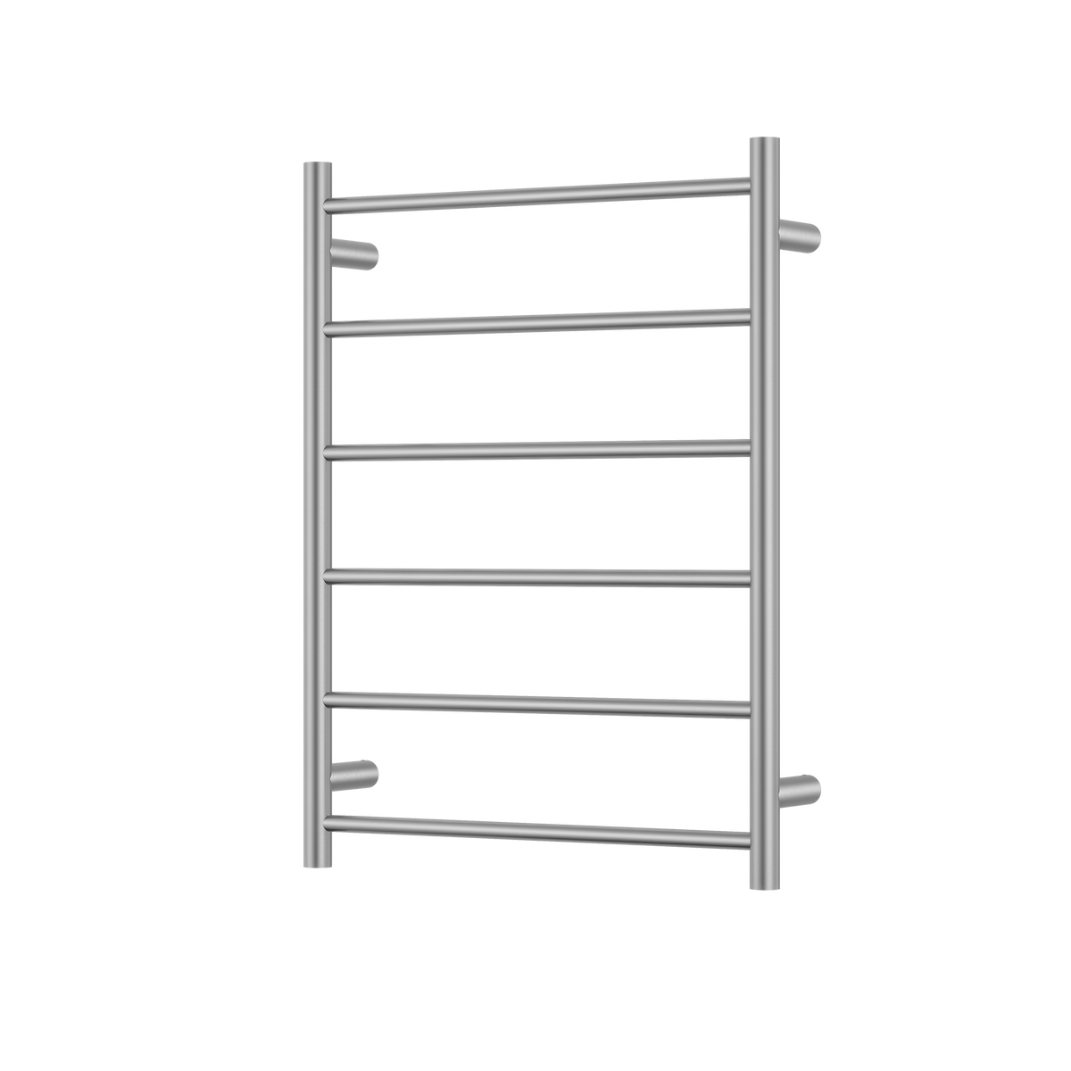 6 Bar Heated Towel Rail Brushed Nickel