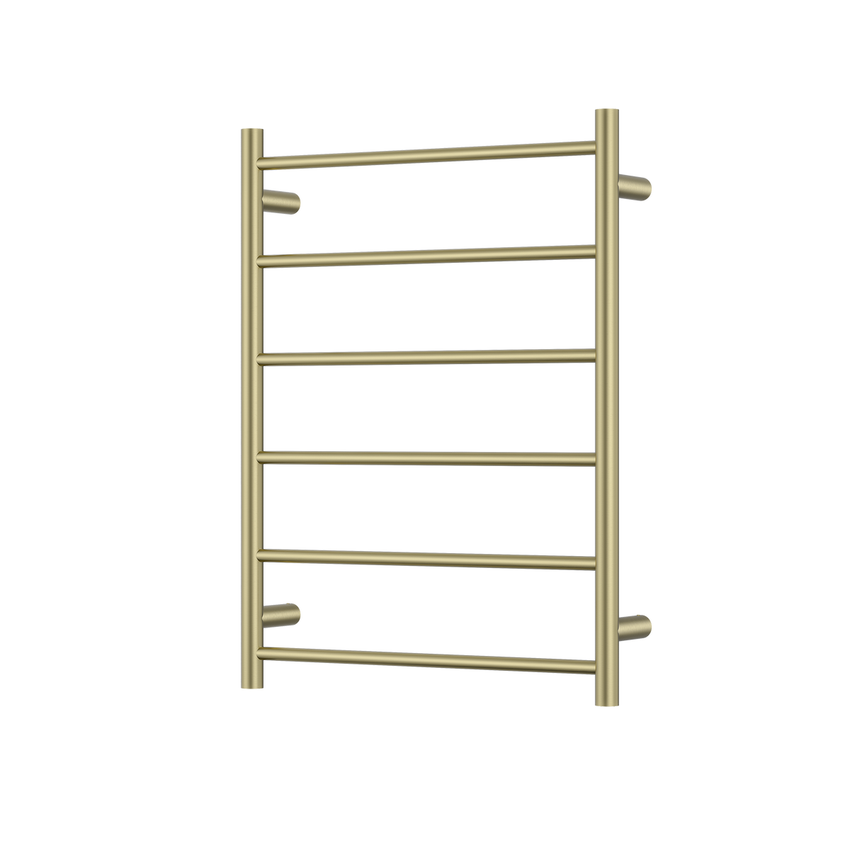 6 Bar Heated Towel Rail Brushed Gold