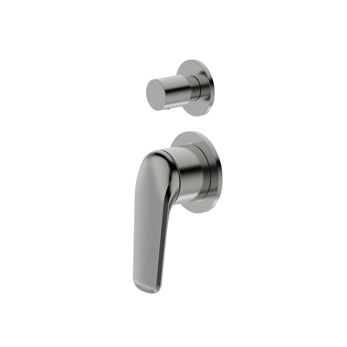 Wall/Shower Diverter Mixer Round Trim Kit Brushed Nickel