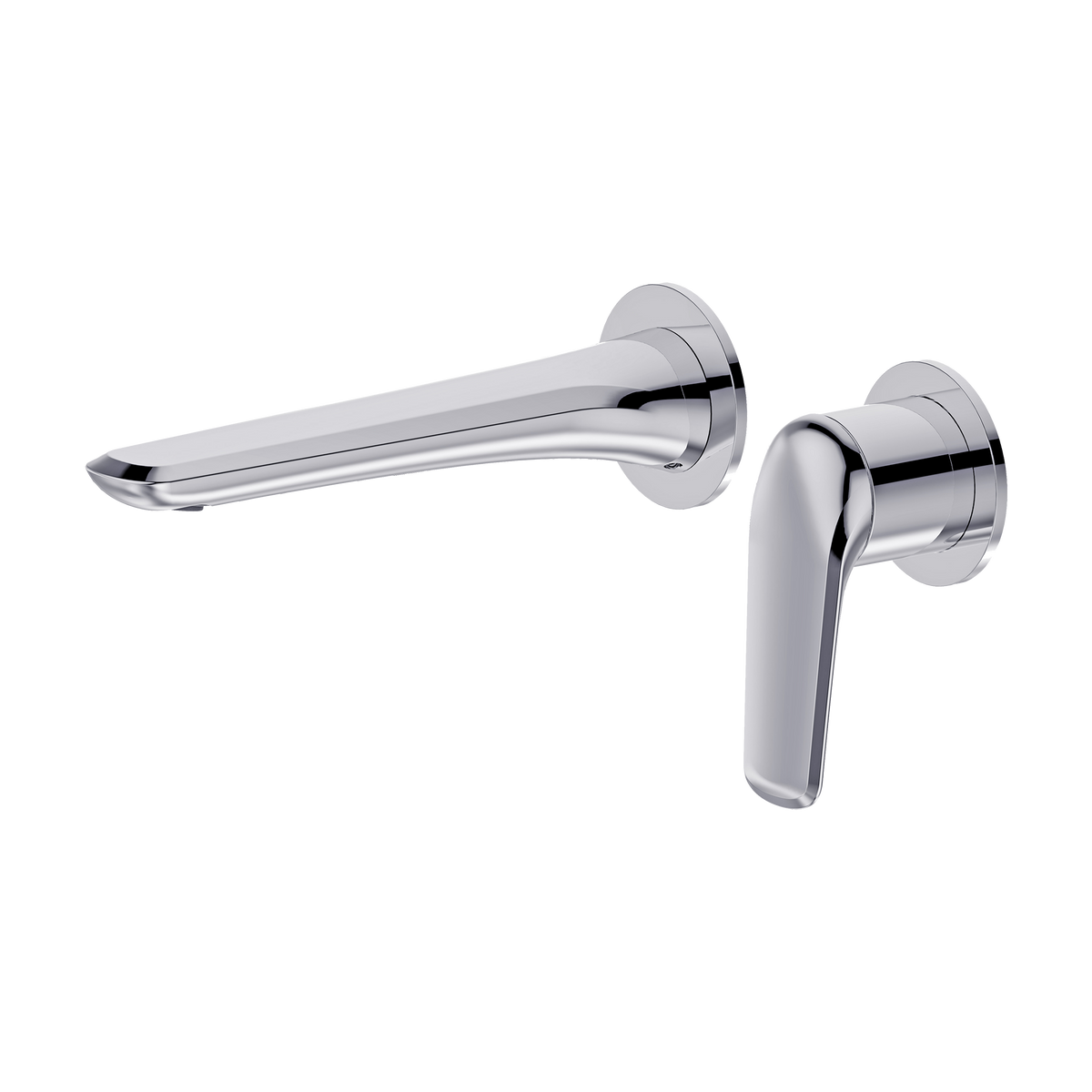 Wall Basin Set Round Trim Kit Chrome