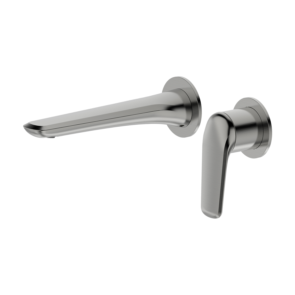 Haus25 Tela Wall Basin Set Round Trim Kit Brushed Nickel – Beaumont Tiles
