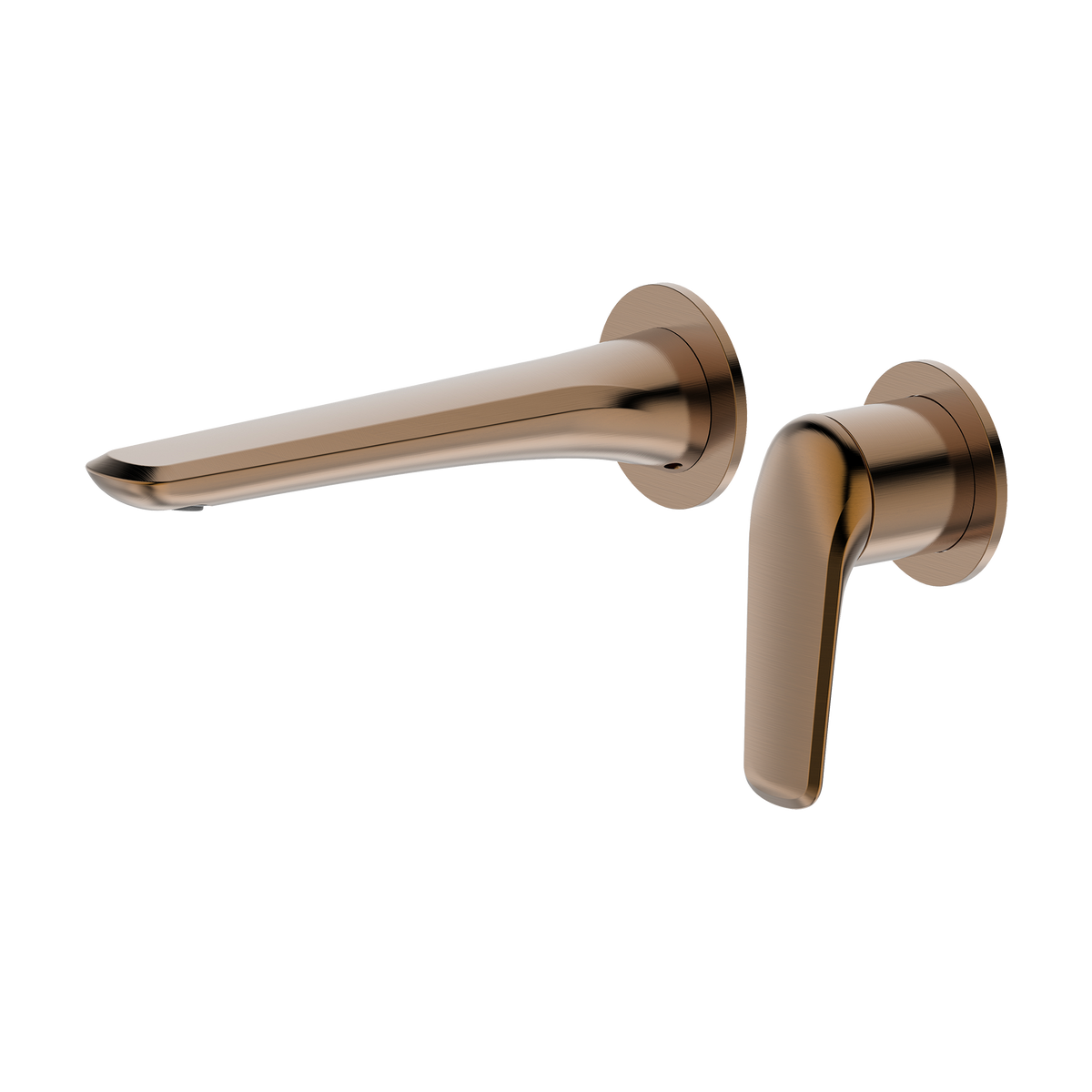Wall Basin Set Round Trim Kit Brushed Copper