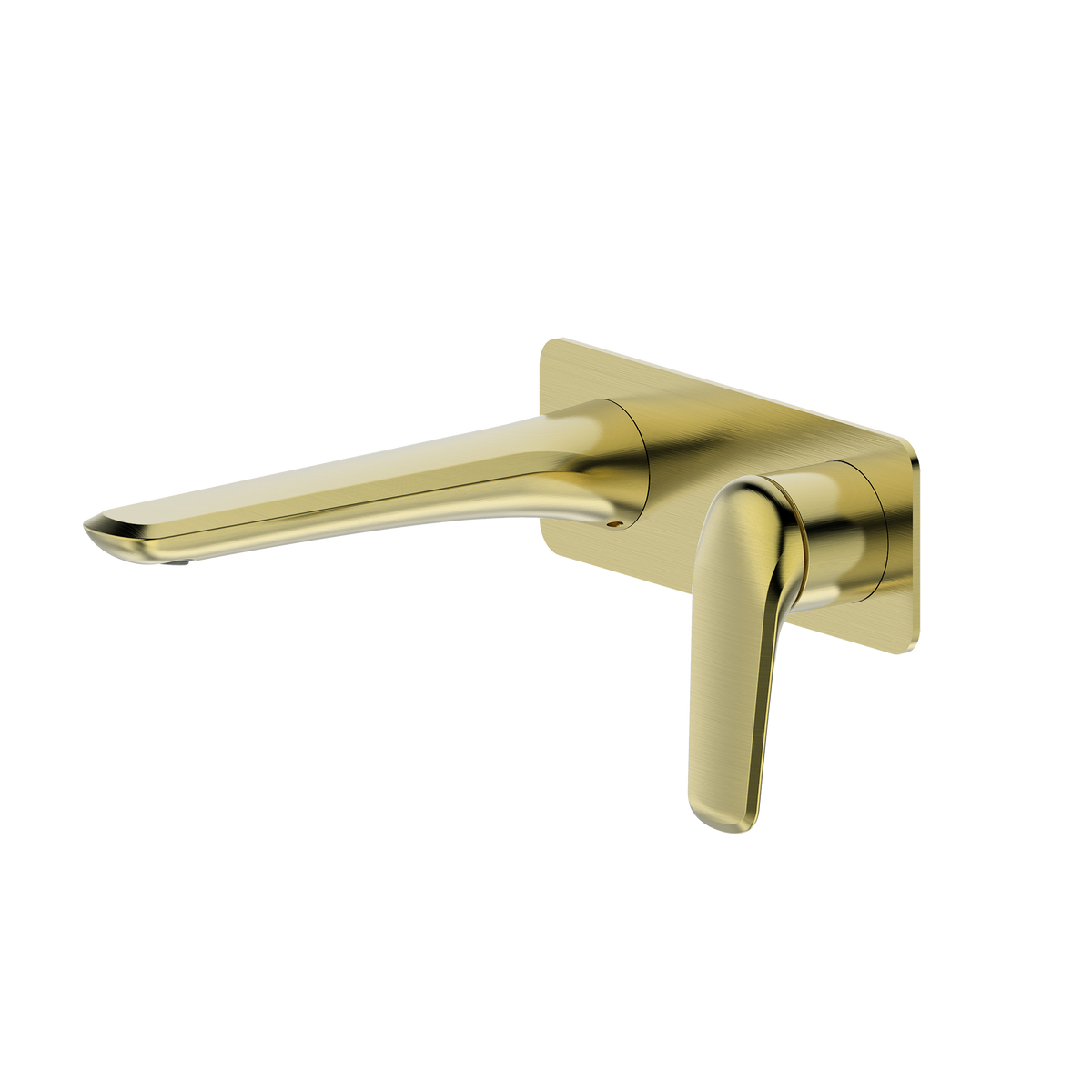 Wall Basin Mixer Set Square Trim Kit Brushed Gold