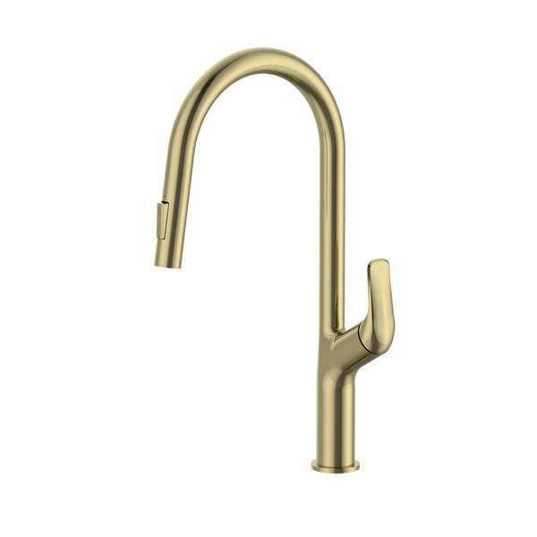 Pull out Sink Mixer Brushed Gold