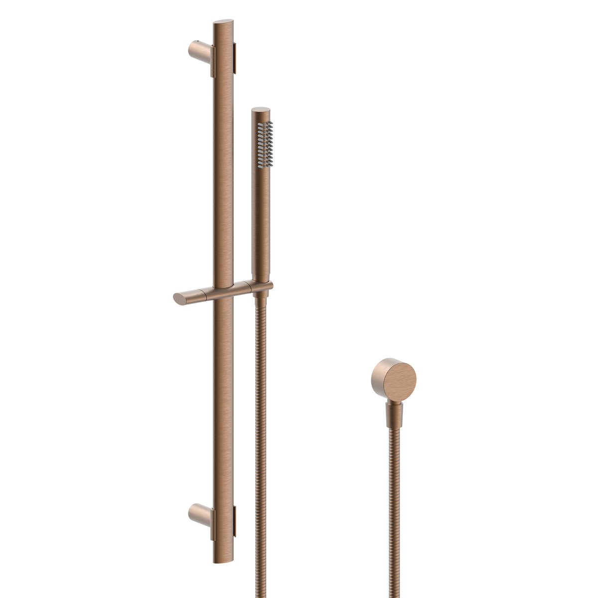 Rail Shower Brushed Copper